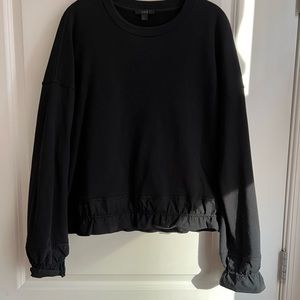 COS Oversized Ruffle Hem Sweatshirt